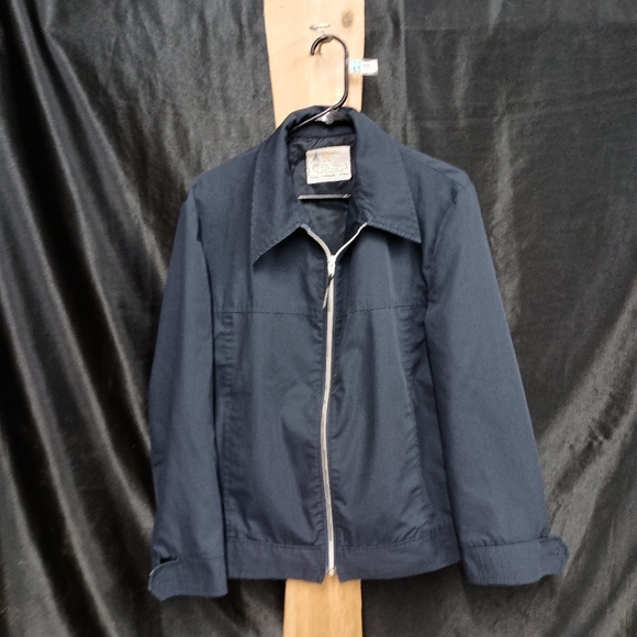 Navy blue London Fog zip up size 42 reg. Men's jacket - Picture 1 of 17